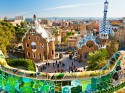 Park Guell in Barcelona, Spain.